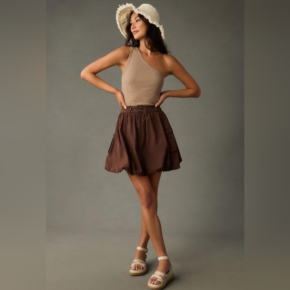 Pilcro parachute mini skirt